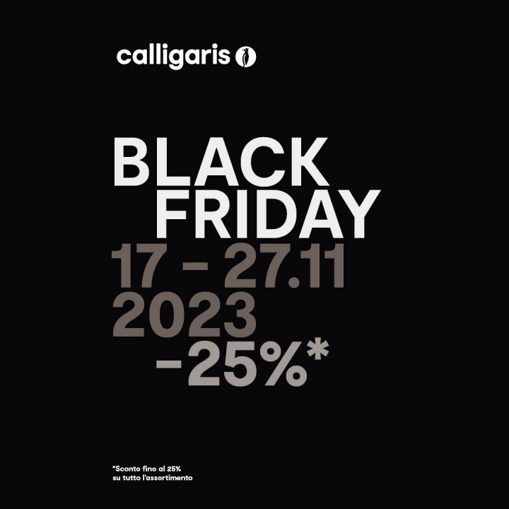 25% di sconto su tutti i prodotti Calligaris. 